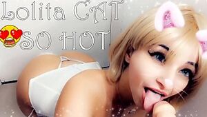 Cosplay Female Gatinha usando buttplug buttfuck foray chupando gostoso te fazendo gozar nos peitos loira gostosa