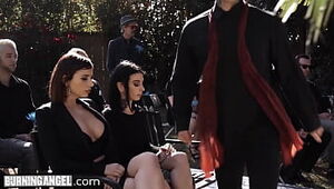 BurningAngel Marley Brinx Seduces A DILF Into Pummeling Her During His Wife's Burial