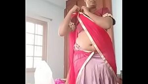 Swathi naidu latest vids while shooting dress change part -7